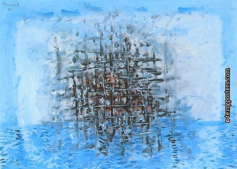 Capri II:  oil, screen 75x100 cm; 1967