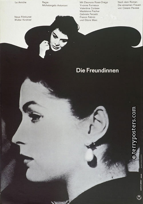 Die Freundinnen; filmový plakát; 1955