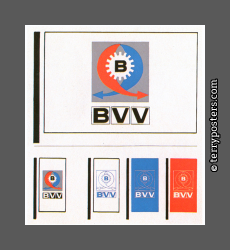 Promotional flags BVV (Brněnské veletrhy a výstavy); 1973-1978