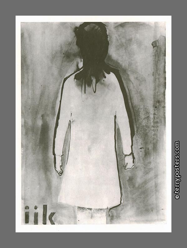 Girl (ijk): ink and aquarelle:23,5 x 14,1 cm; 1967