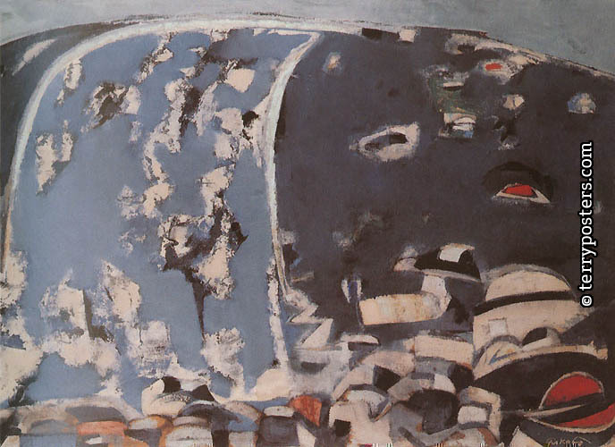 Labyrint: oil, tempera, cardboard 72,5 x 96,5 cm; 1960