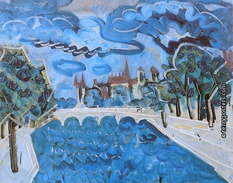 Paris: oil, screen 65x81 cm; 1957