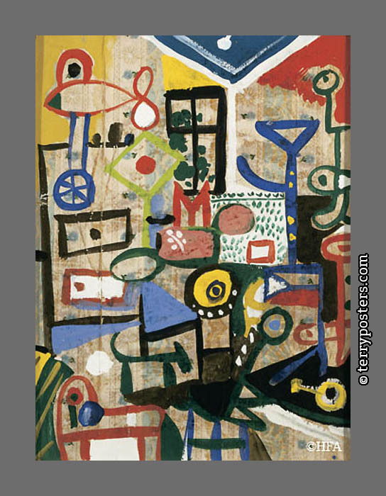 Atelier d'artiste: gouache on box: 40 x 30 cm; 1976