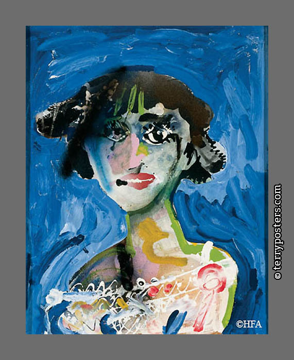 Portrait de Mme JM: acrylic on box: 67 x 48 cm; 1981