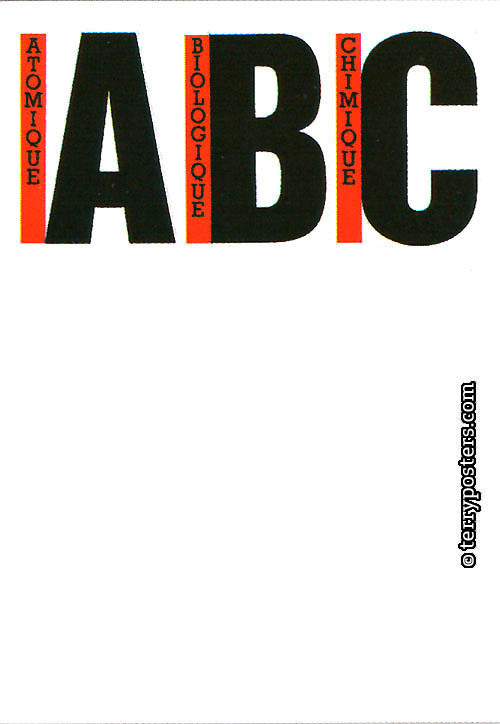 ABC - Atomique Bioloqique Chimique: Various techniques - 31 x 22 cm; 1991