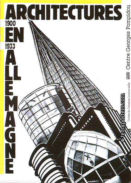 Architectures en Allemagne 1900-1933: Poster; 1979