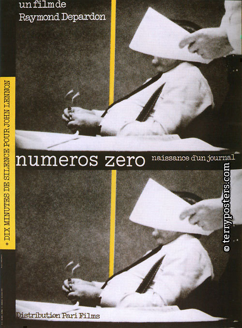 Numeros zero: Movie poster; 1980