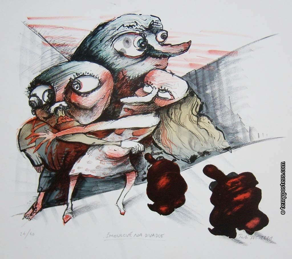 Contract at the Theatre: litography 41 x 47 cm; 1981
