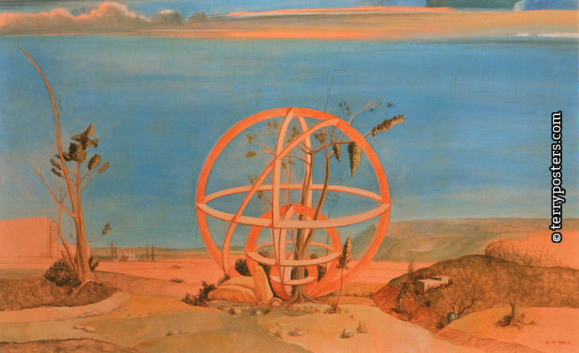 Astrolab, 1981 / oil paint, canvas, 72,5 x 116,5 cm /