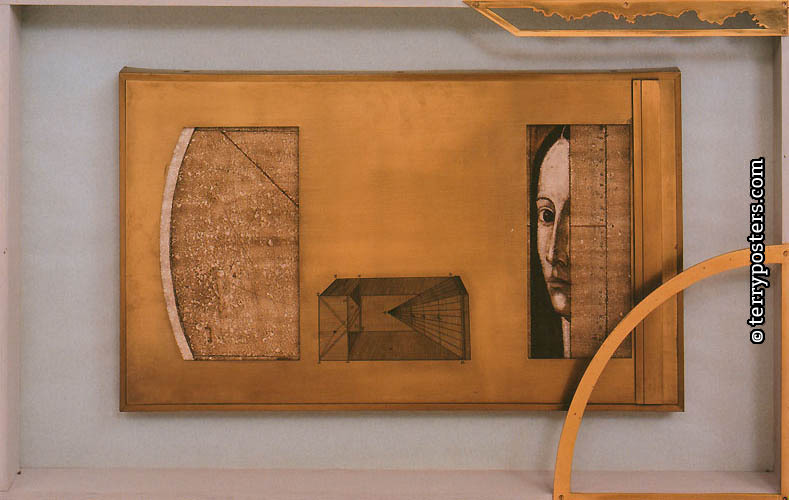 Giorgione Oxymor, 1966-1973 / combined technique, brass, 72 x 42 cm /