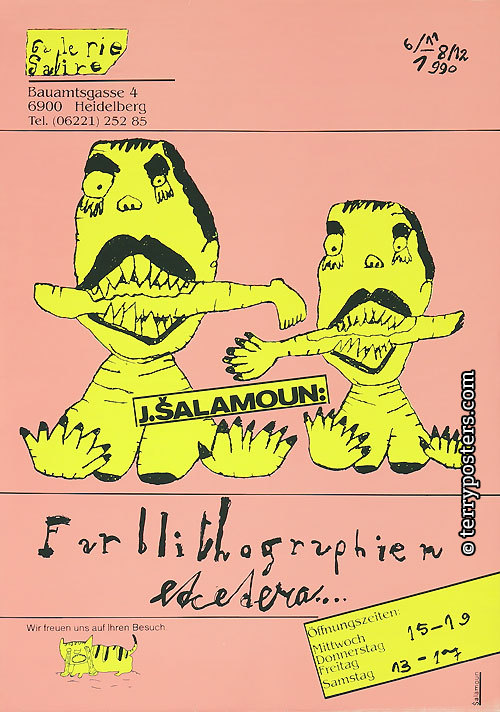 J. Salamoun: Farblithographien etcetera… (Galerie Satire, Heidelberg)