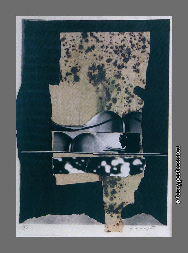 Černá neděle: koláž, papír, 43,5 x 32 cm; 1981