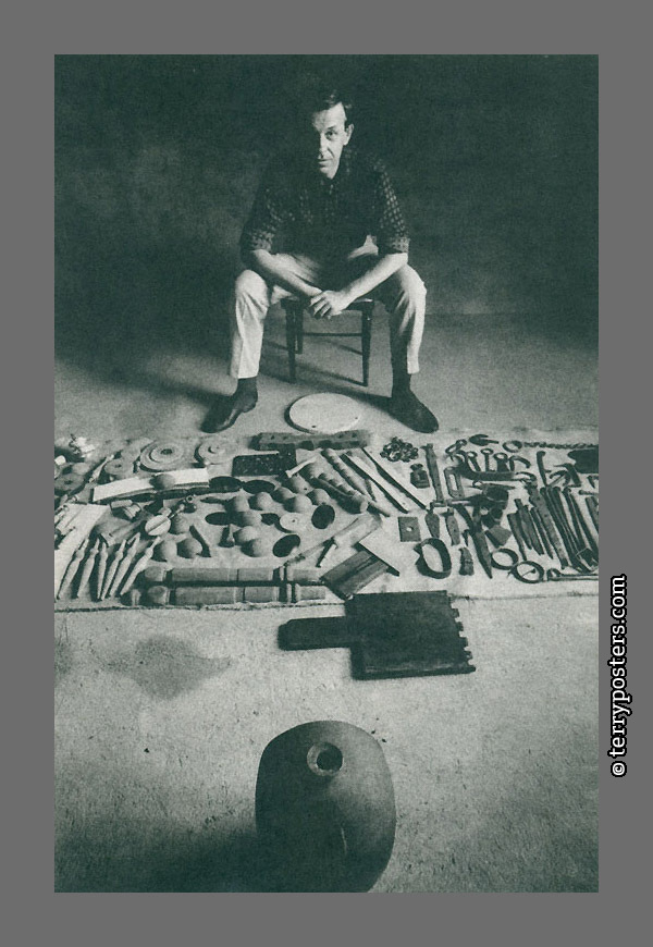 Libor Fára v ateliéru, 1968 - Foto: Josef Koudelka