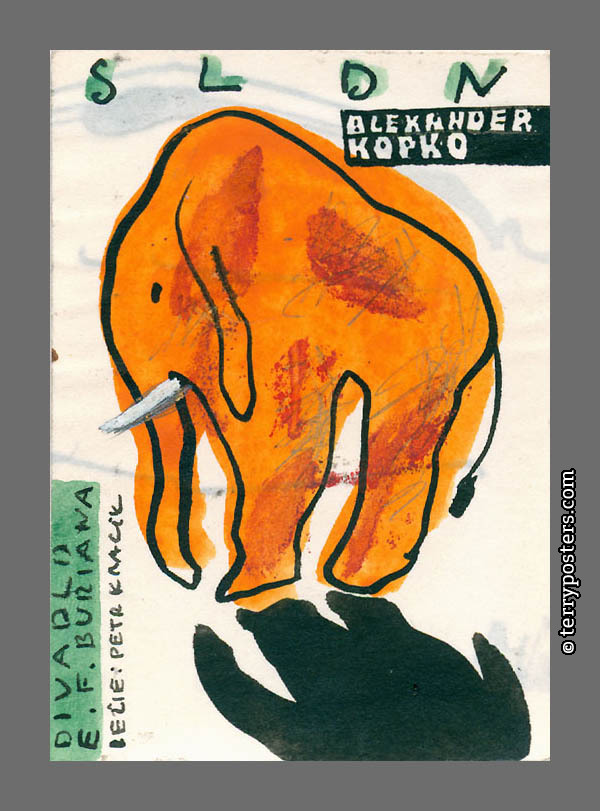 Elephant 6; 9 x 6 cm; 1989