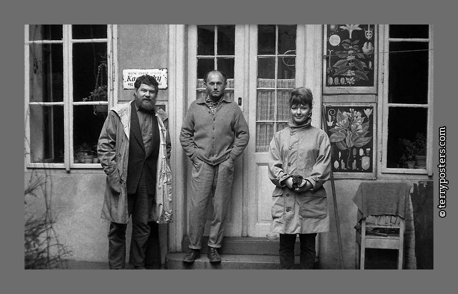 Richard Fremund, Eva Svobodová, Bohumil Hrabal (foto: Václav Chochola)