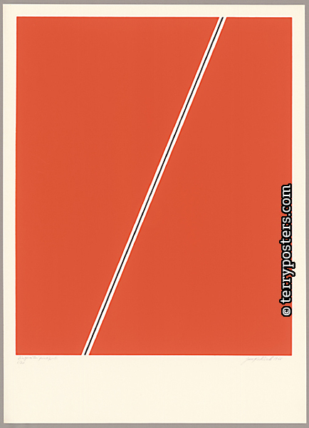 Diagonal Principle II. : screen printing, paper: 62,5 cm x 45 cm; 1968