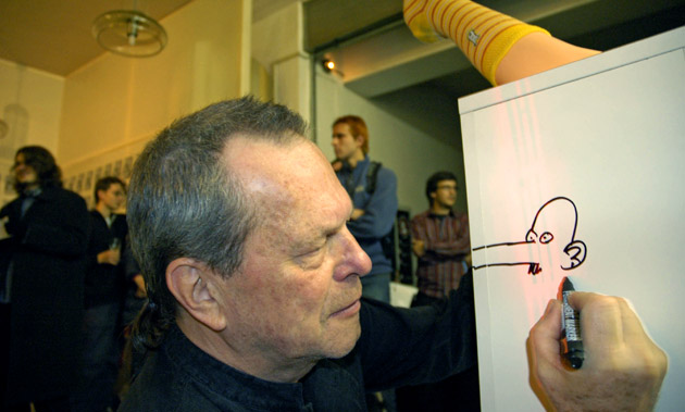 Otevření Terryho ponožek za účasti Terryho Gilliama